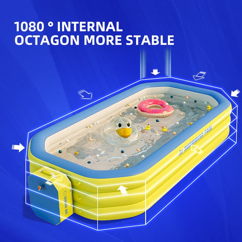 2.1M/2.6M/ 3M Inflatable Large Swimming Pool