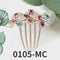 Crystal Flower Hair Comb Pin