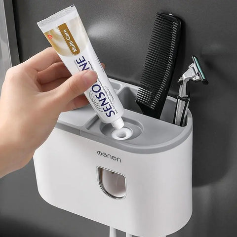 Toothbrush Holder Toothpaste Dispenser