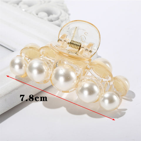 Pearls Hair Claw Clip