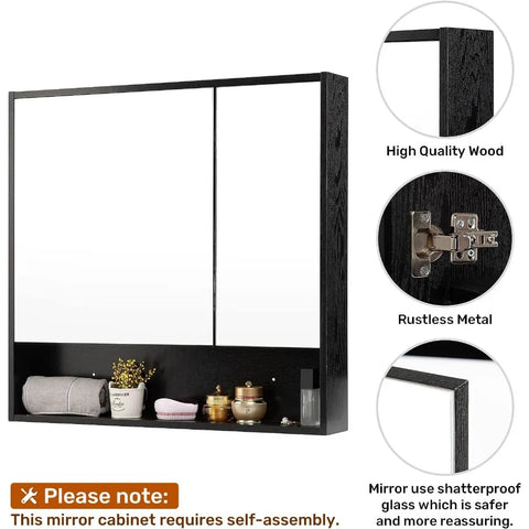Wall Storage Cabinet Mirror