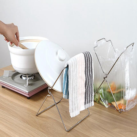 Garbage Bag Shelf Rag Rack