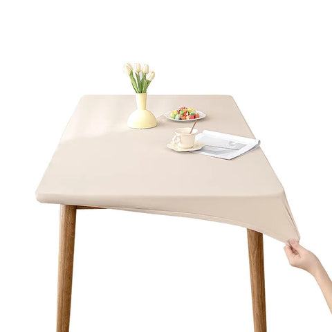 Faux Leather Elastic Tablecloth
