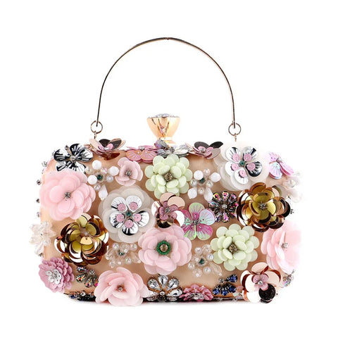 Diamond Blossom Clutch
