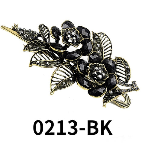 Exquisite Peacock Flower Crystal Hair Pin