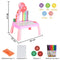 Mini Children Led Projector Art Drawing Table