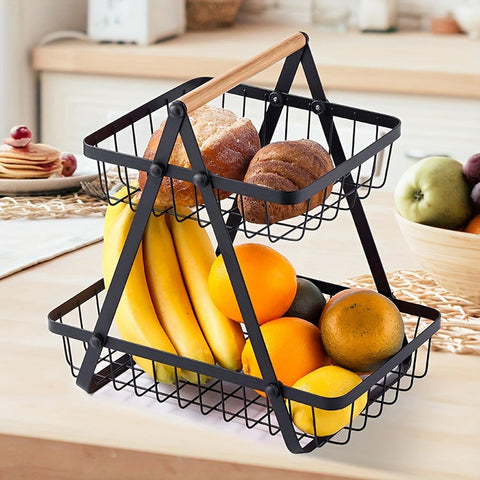 Kitchen Basket Rack Organizer