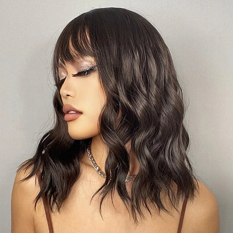 Medium Wavy Hair Wig