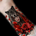 Beauty Wolf Tattoo Sticker