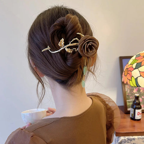 Velvet Rose Hairpin