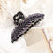 Rhinestone Leave heart Hair Claw