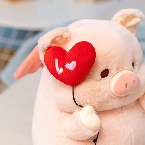Kawaii Angel Pig Plush Doll