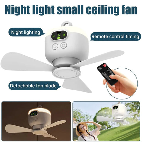 Rechargeable Camping Ceiling Fan Light