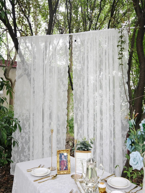 Floral Lace Sheer Curtain