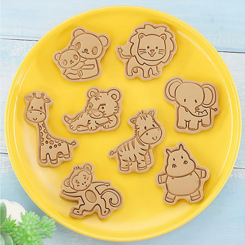 8PCS Funny Zoo Cookie Cutters