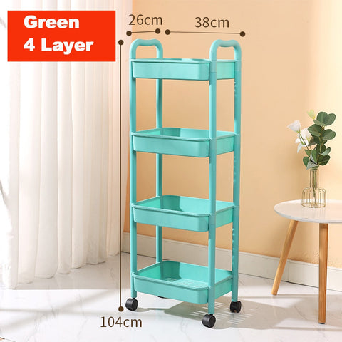 Multi-Layer Storage Trolley Rack
