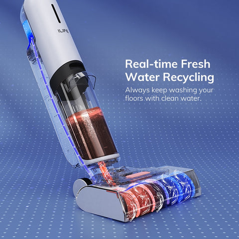 Cordless Wet Dry Self-Cleaning Smart Vacuum Mop Cleaner