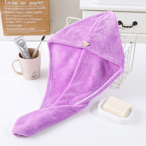 Hair Drying Hat Towel Cap