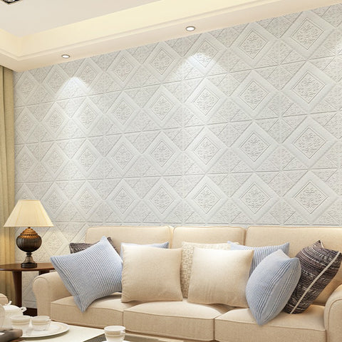 3D Tile Brick Wall Paper