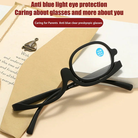 Rotating Makeup Reading Glasses