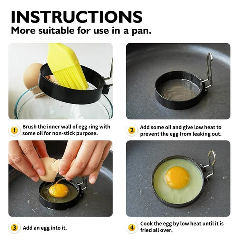 4PCS/2PCS Egg Ring Sets