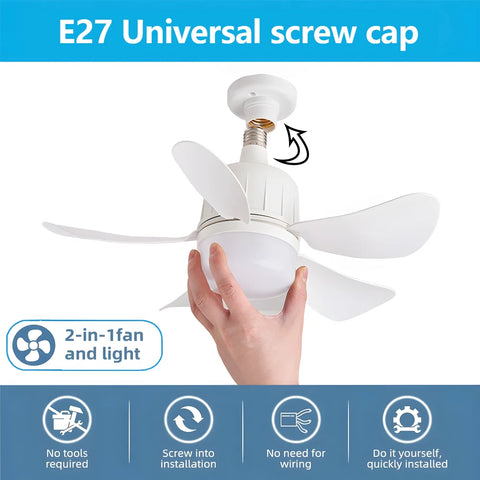 2-In-1 Wireless Fan Light