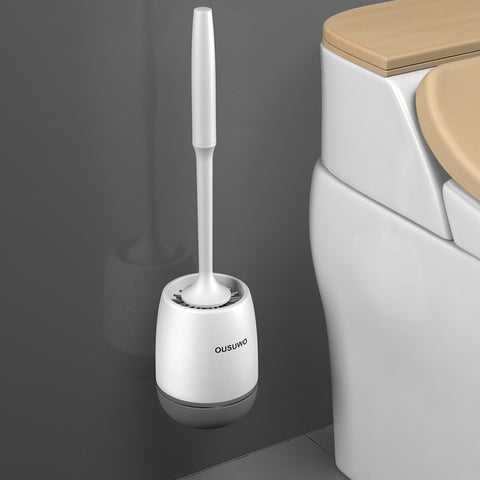 Wall-Mounted Silicone Toilet Brush