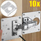 10PCS/8PCS/4PCS/2Pcs Cabinet Hinge Repair Plate