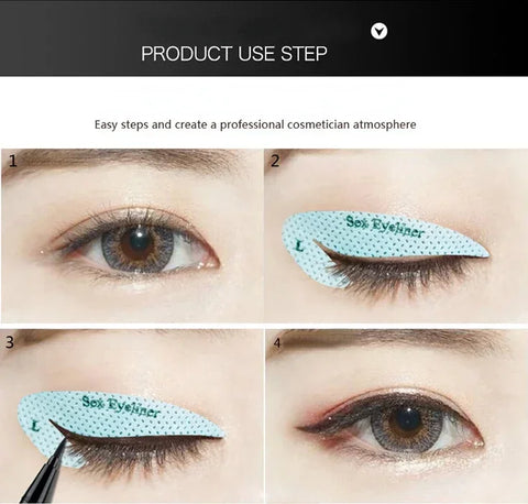 4PCS Eye Makeup Stencil Stickers