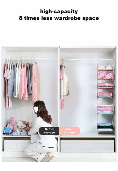 Multilayer Hanging Clothes Shelves