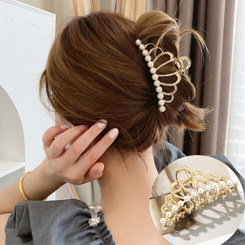 Rhinestone Metal Hair Claw