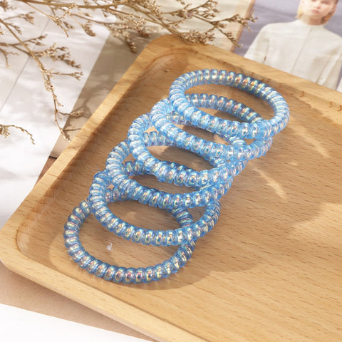 6PCS Spiral Hair Ties