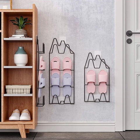 Wall-mounted Shoe Slipper Rack