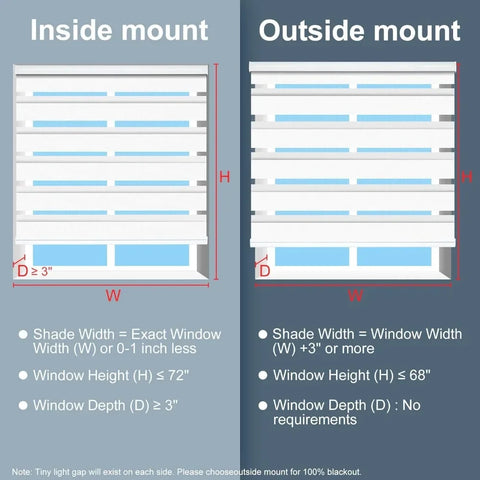 Smart Window Shade 31" W x 72" H