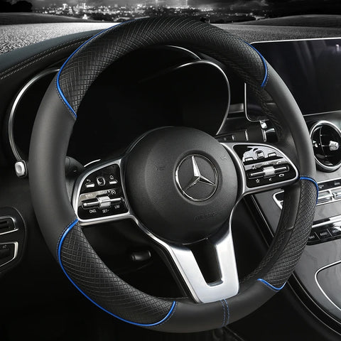 Leather Steering Wheel Cover