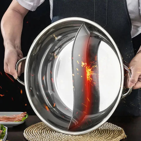 28/30cm Stainless Steel Divided Hot Pot