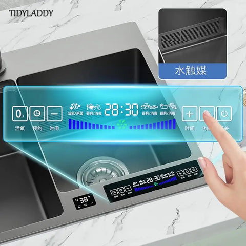 Intelligent Double Tank Waterfall Kitchen Sink