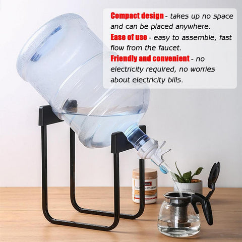 Bottled Water Stand Rack + Valve