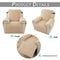 Warm Plush Fur Recliner Sofa Cover