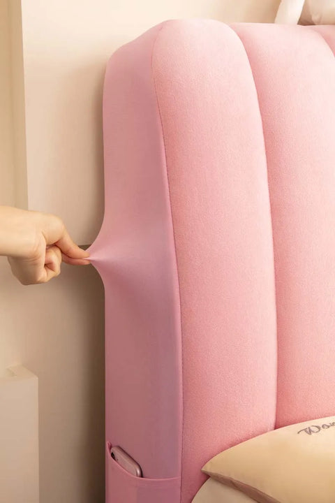 Plush Quilted Bed Headboard Cover