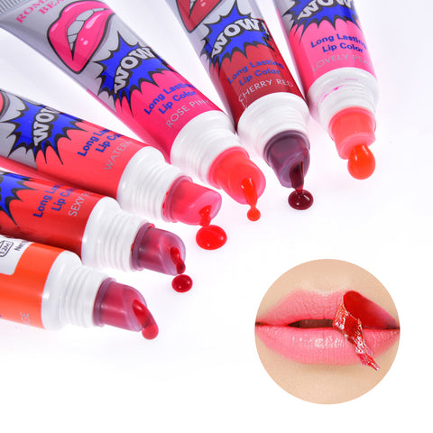 6 Colors Peel Off Liquid Lipstick