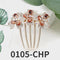 Crystal Flower Hair Comb Pin