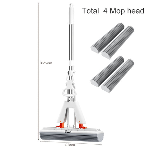 Self-Draining Squeeze Mop