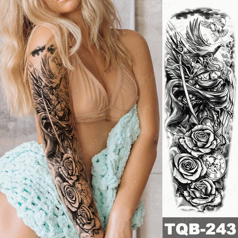 Large Full Arm Sleeve Waterproof Temporary Tattoo