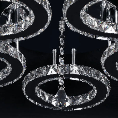 Luxora Beam Luxury Crystal Ceiling Fan