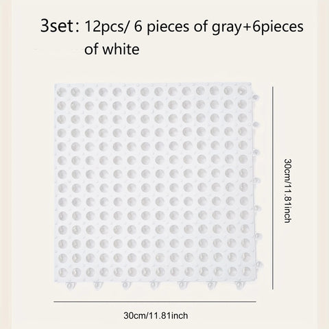 12/8/4PCS Shower Floor Mat