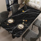 Pristine Snow Marble: Premium PVC Leather Dining Table Mats