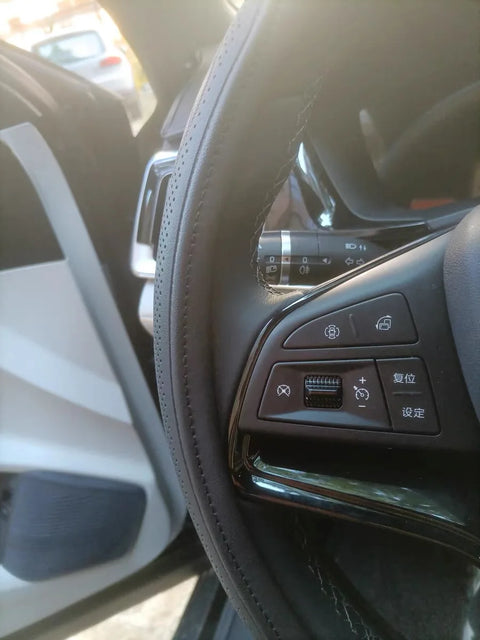 Leather Steering Wheel Cover