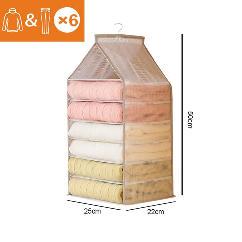 Wardrobe Hanging Clothes Organizer