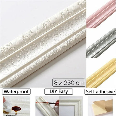 3D Foam Wall Edge Strip